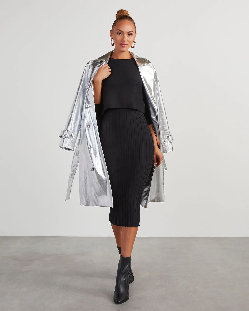 Full Of Surprises Ribbed Knit Midi Dress - Image 6