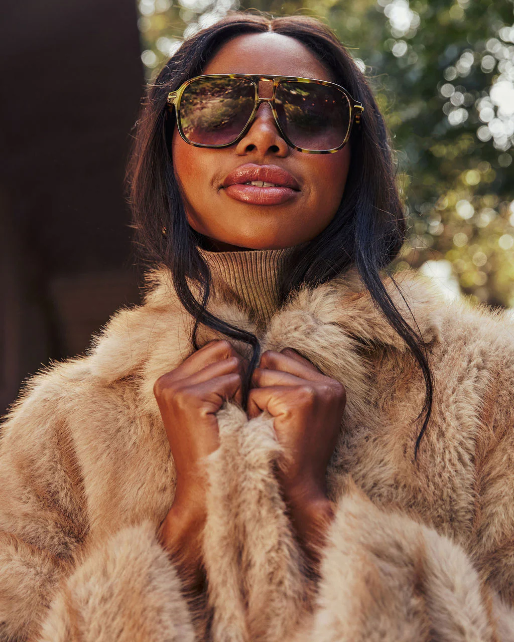 Fuzzy Feeling Faux Fur Coat - Image 5