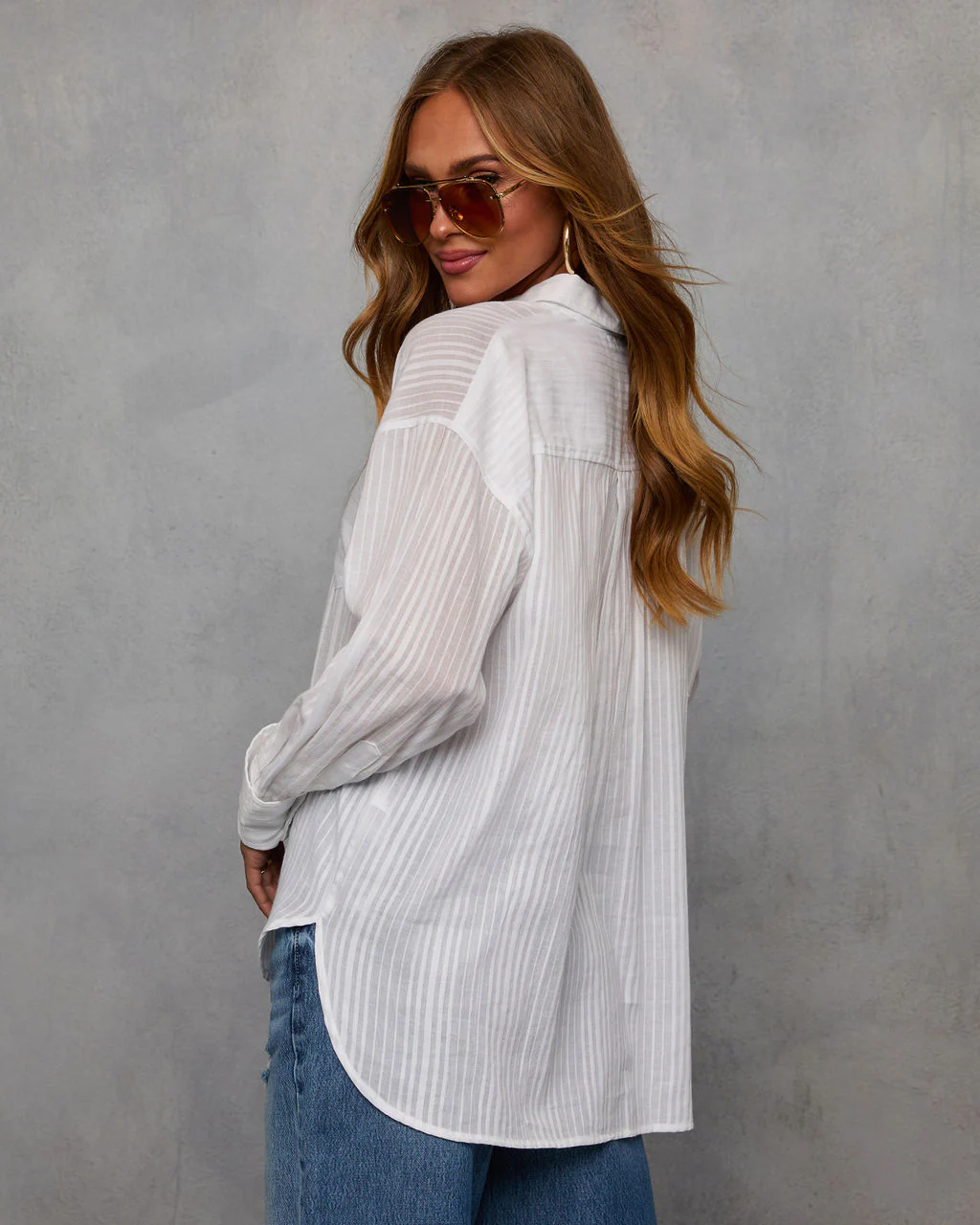 Gabie Collared Button Down Top - Image 4