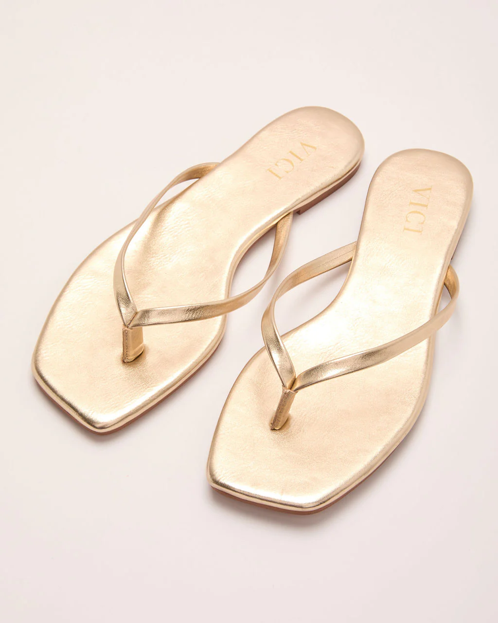 Gael Metallic Thong Sandals - Image 2