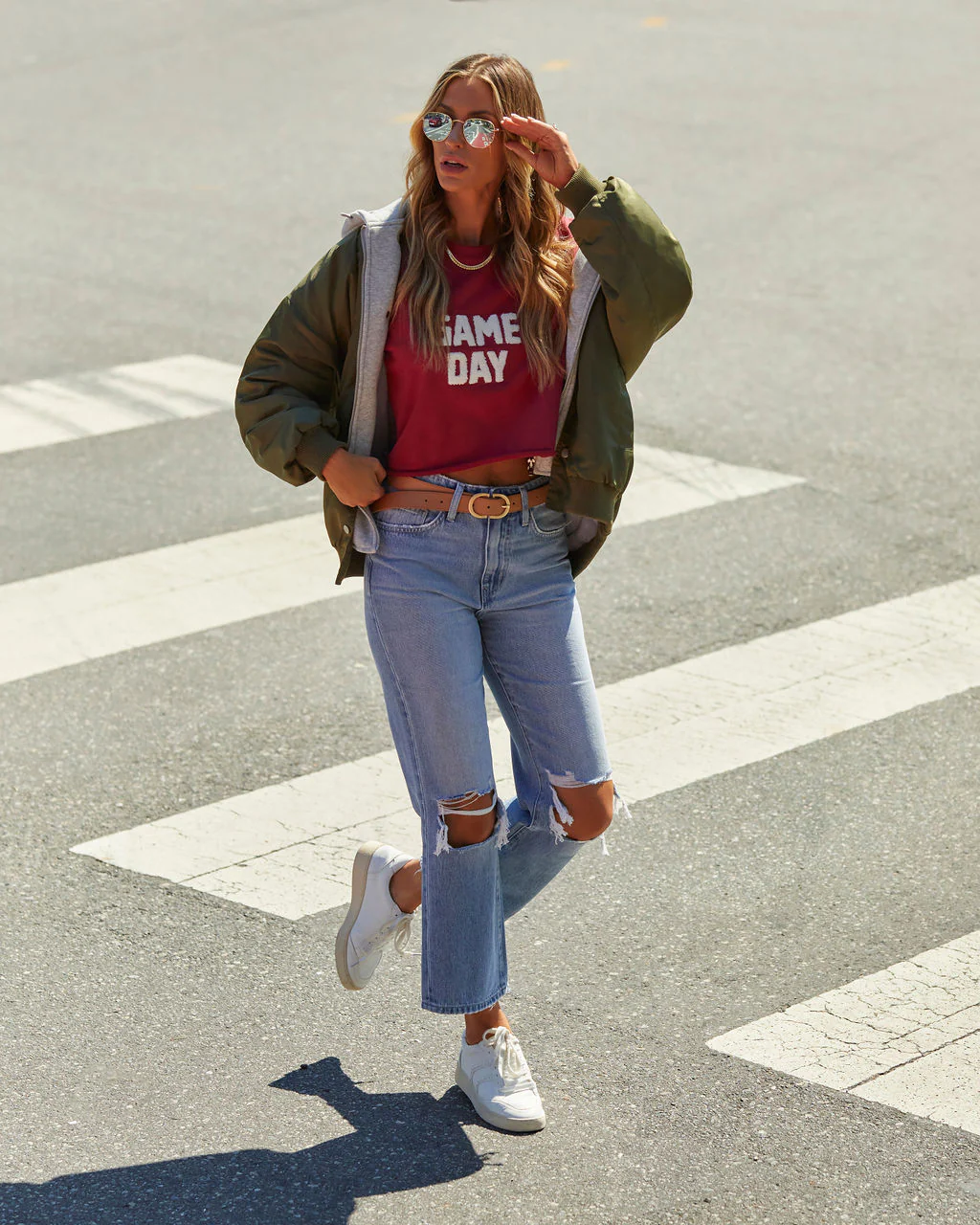 Game Day Cropped Graphic Tee - Image 8