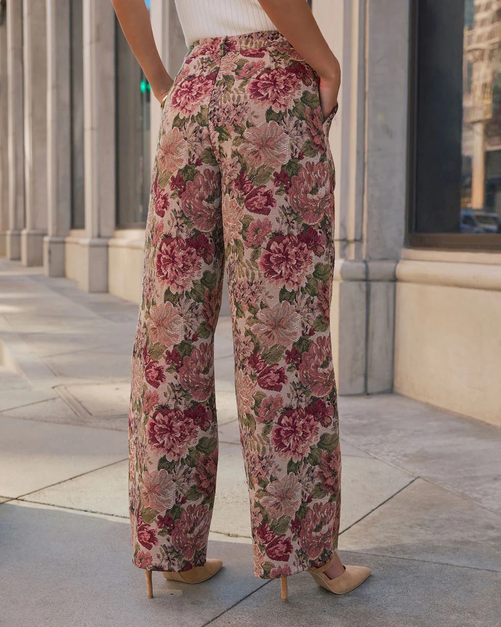 Moment In Time Floral Tapestry High Rise Pants - Image 10