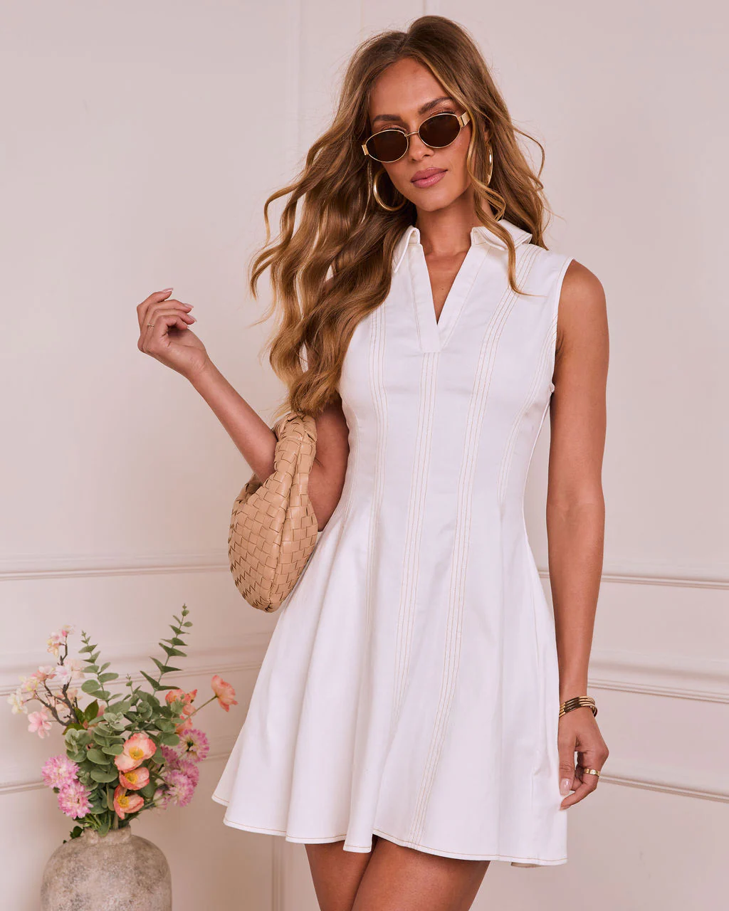 Garden Guest Fit and Flare Mini Dress - Image 5