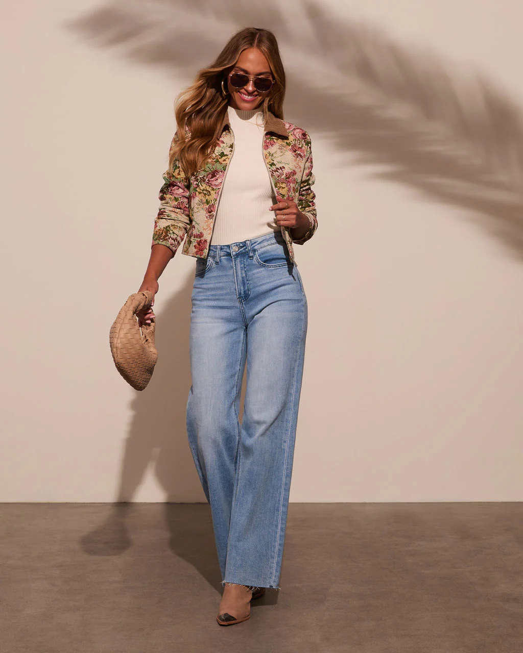 Garden Rose Linen Floral Tapestry Jacket - Image 2