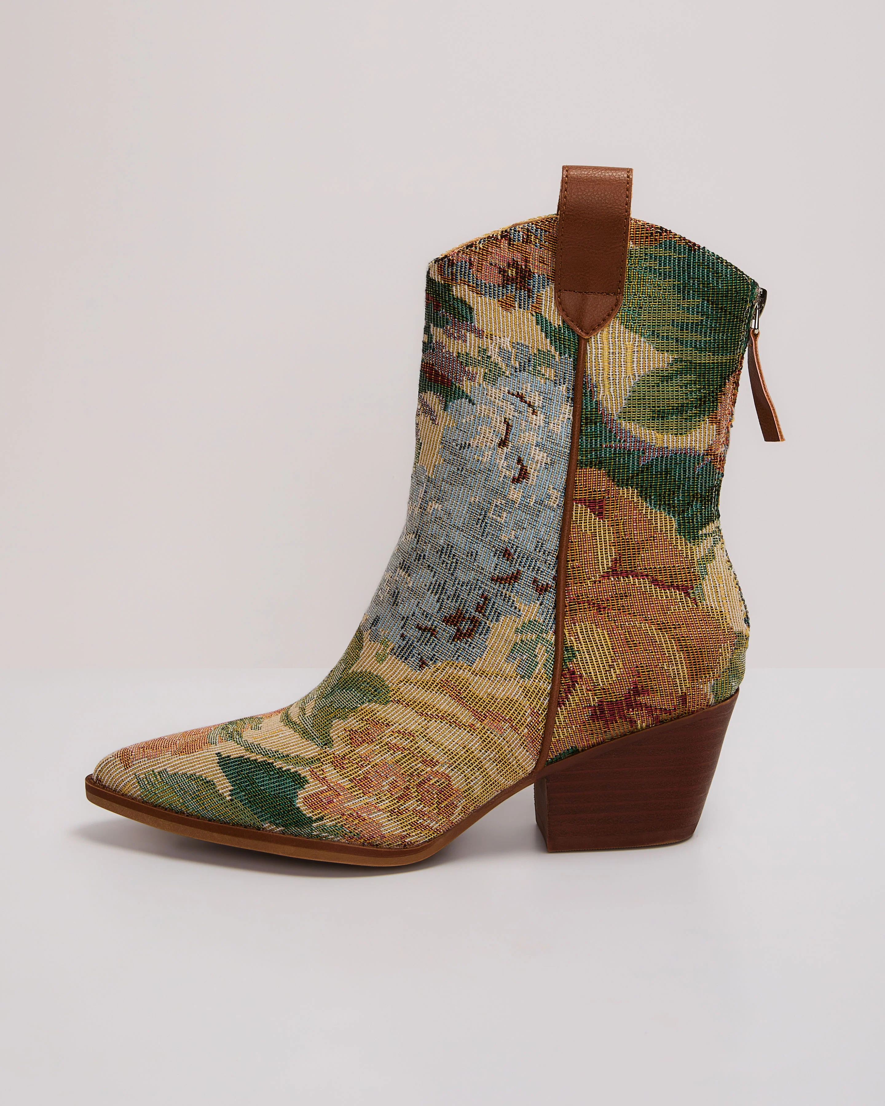Garden Stroll Brocade Western Bootie - Image 2