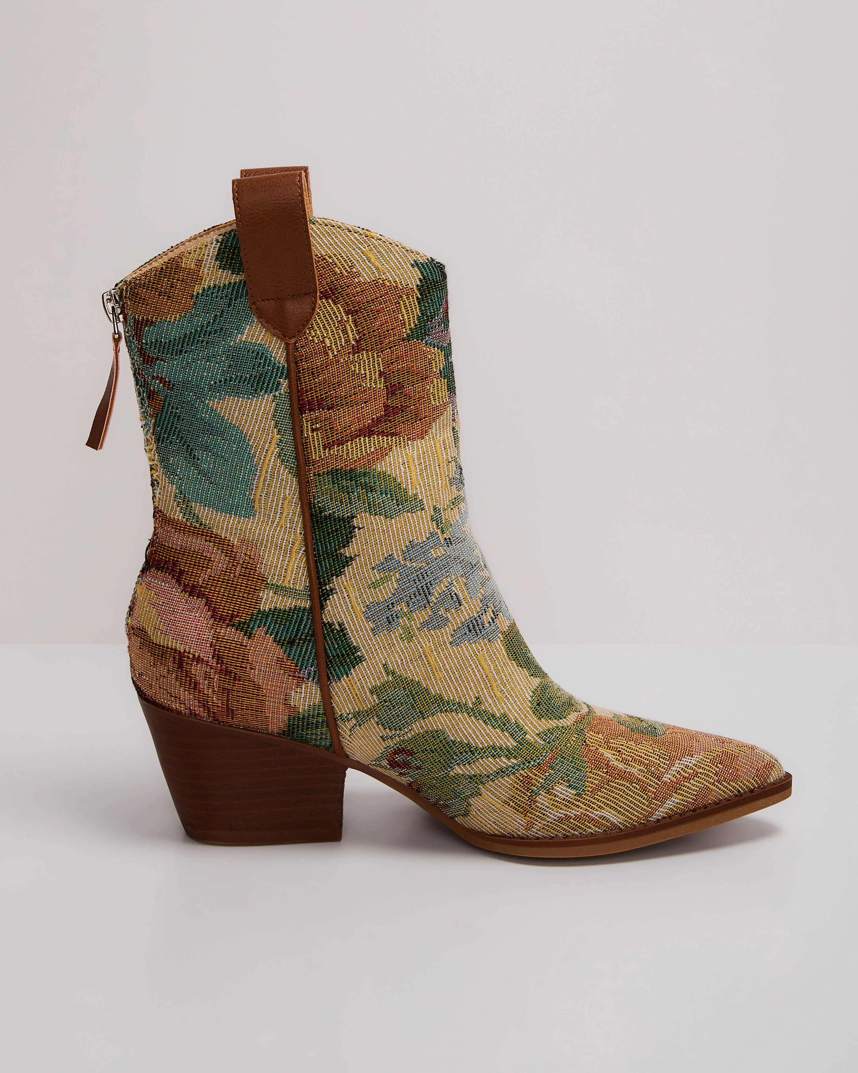 Garden Stroll Brocade Western Bootie - Image 4