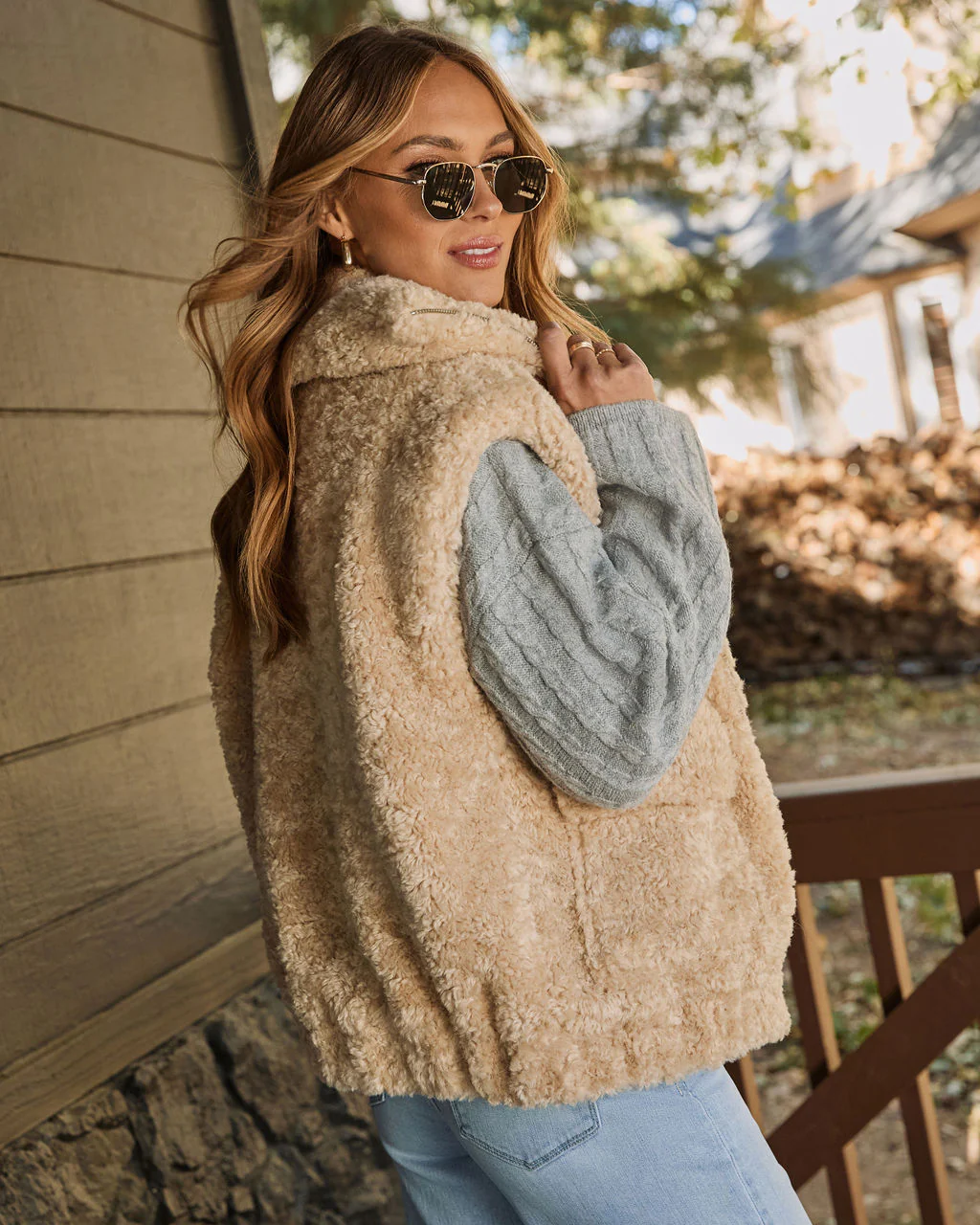 Gather Together Shearling Vest - Image 4