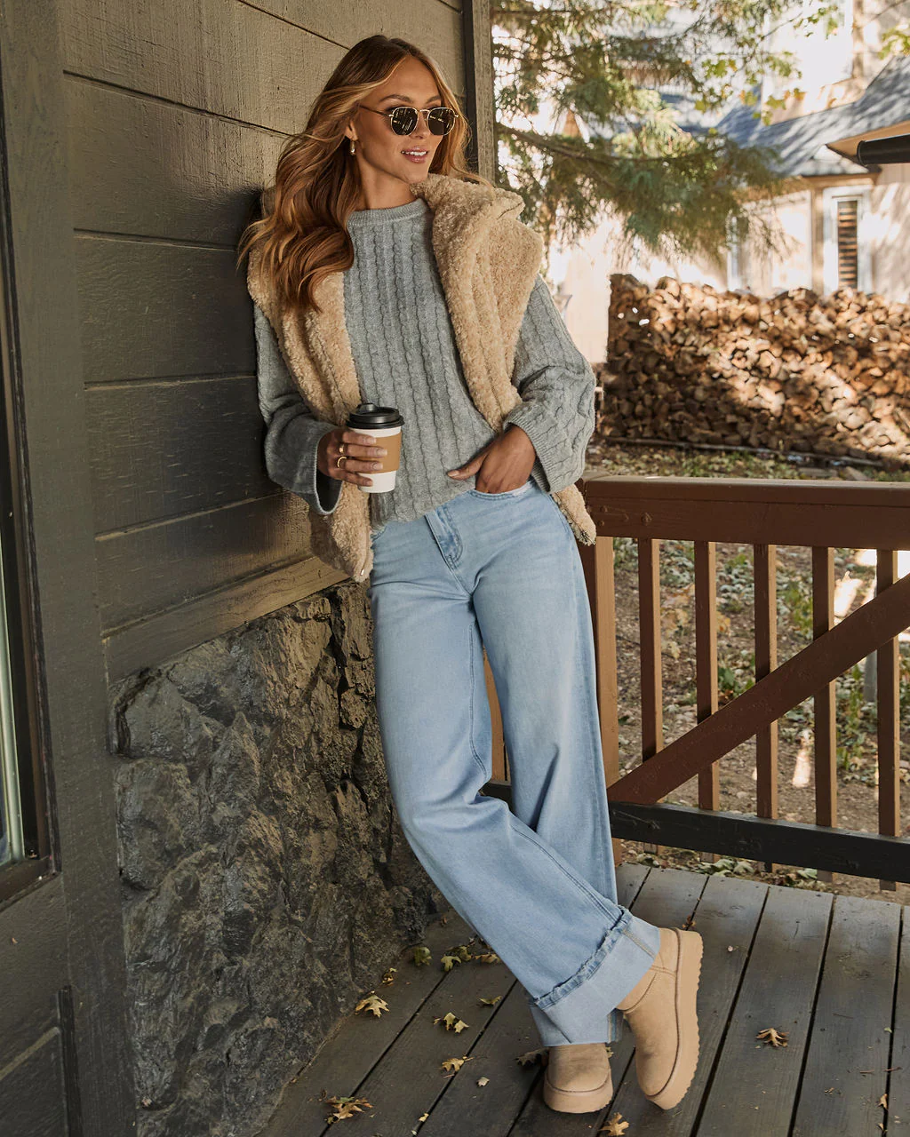 Gather Together Shearling Vest - Image 5