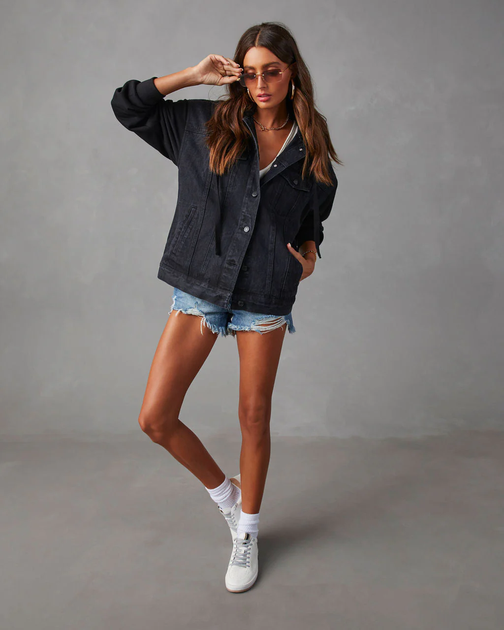 Gerardi Hooded Denim Jacket - Image 3