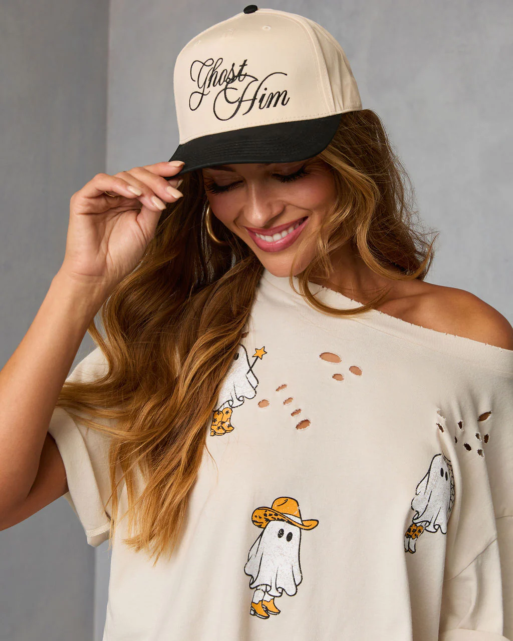 Ghost Him Snapback Hat - Image 5