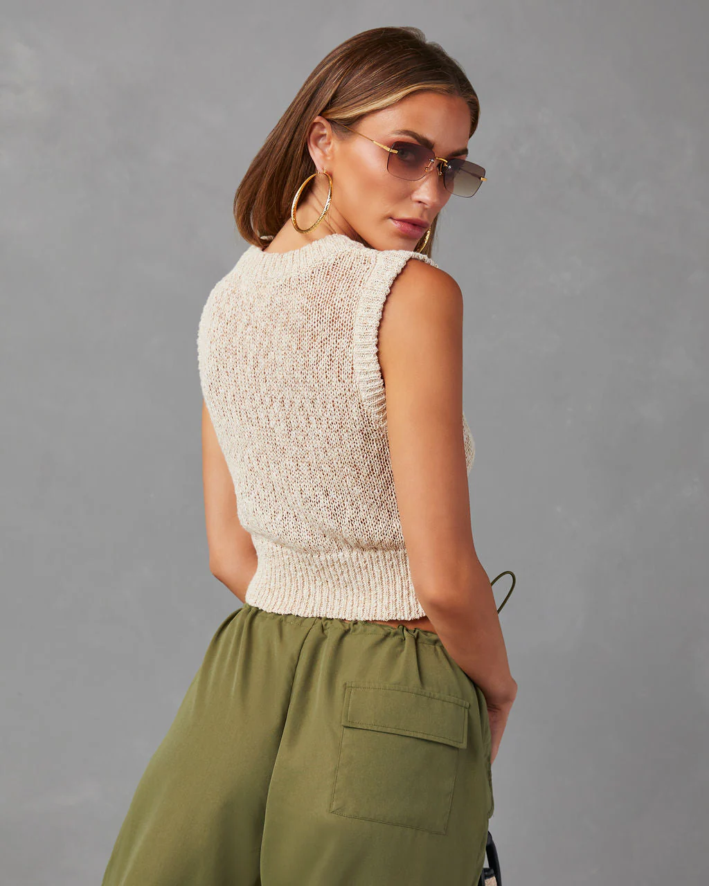 Gianni Sleeveless Sweater Knit Tank - Image 2