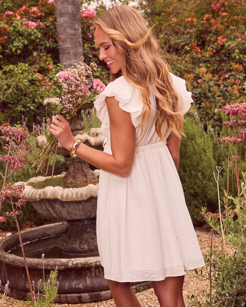 Gigi Puff Sleeve Babydoll Mini Dress - Image 3
