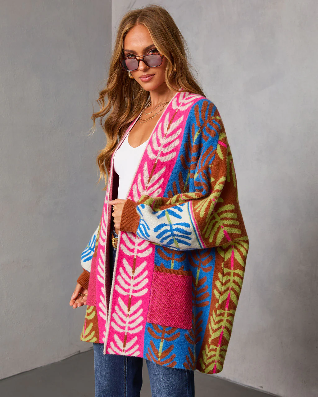 Gildelle Multi Color Print Cardigan - Image 3