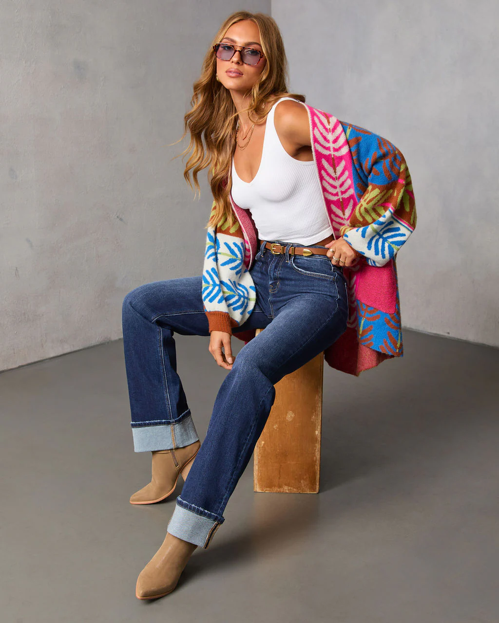 Gildelle Multi Color Print Cardigan - Image 6