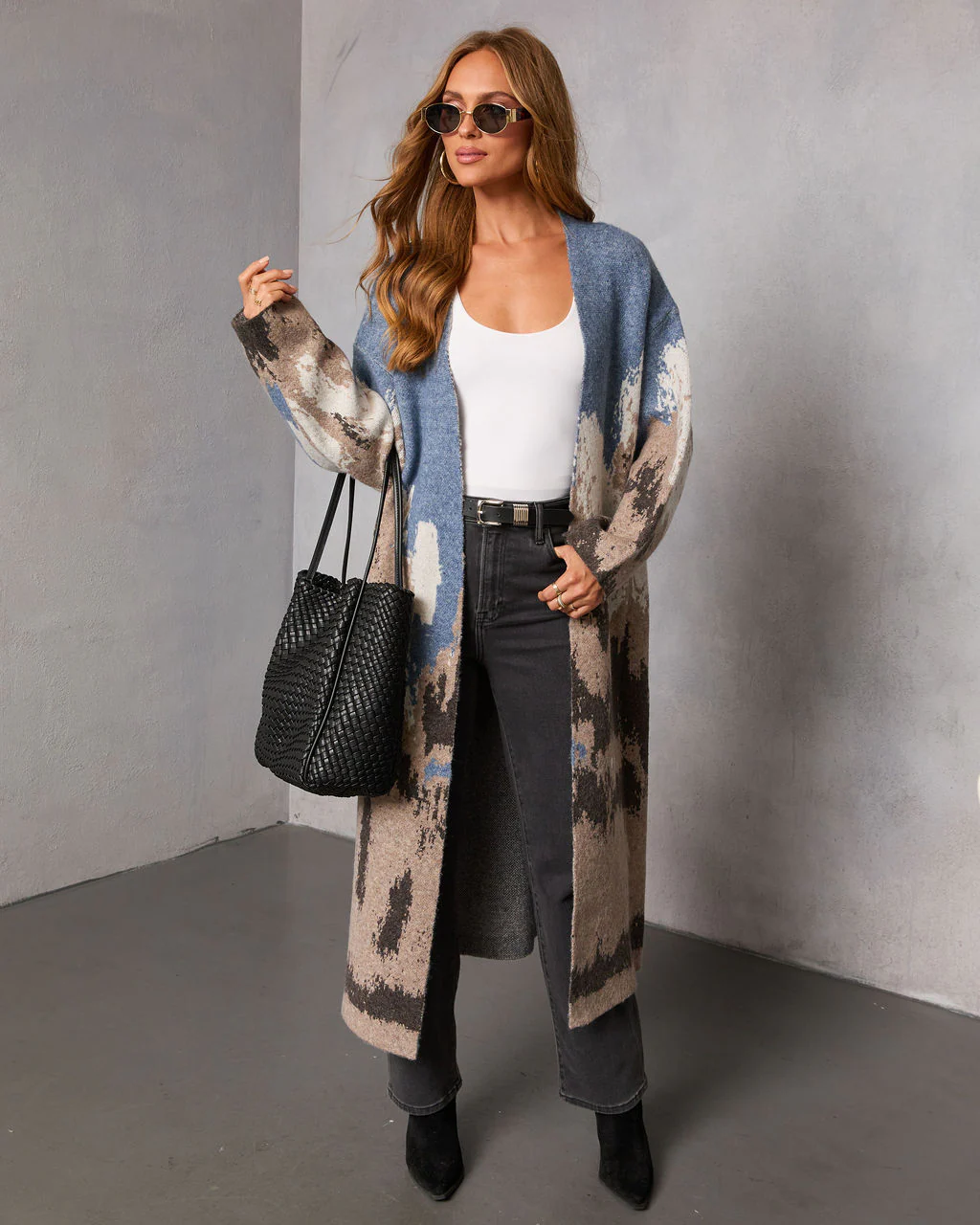 Glacielle Abstract Duster Cardigan - Image 5