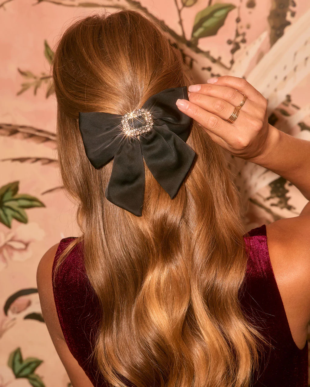 Glima Satin Bow Hair Barrette