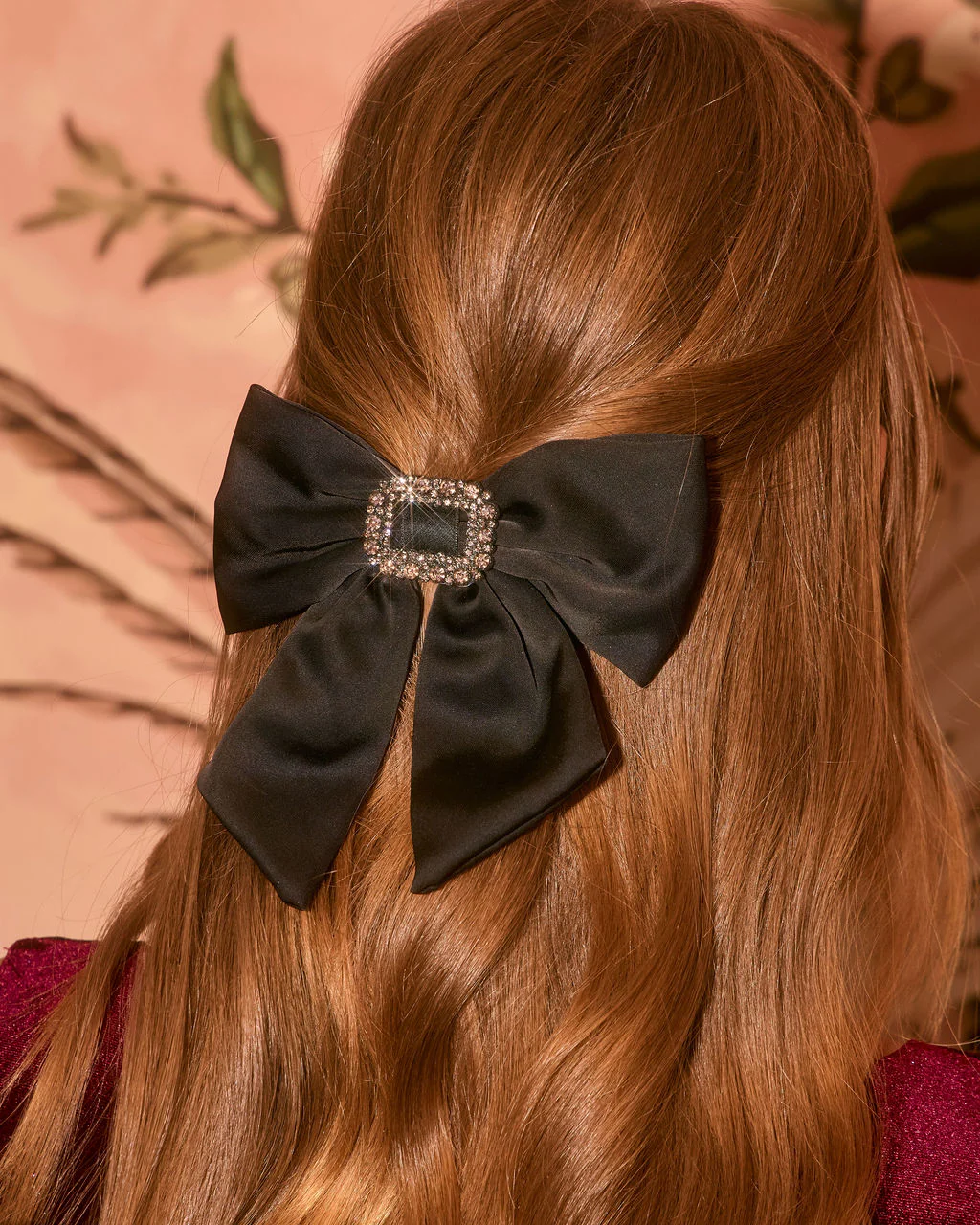 Glima Satin Bow Hair Barrette - Image 2