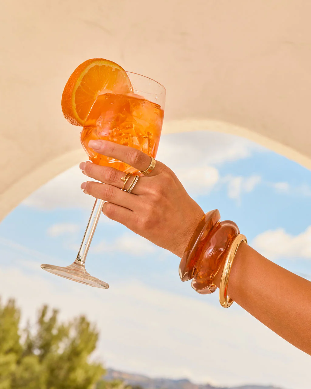 Glossed Horizon Chunky Bangle Set - Image 6