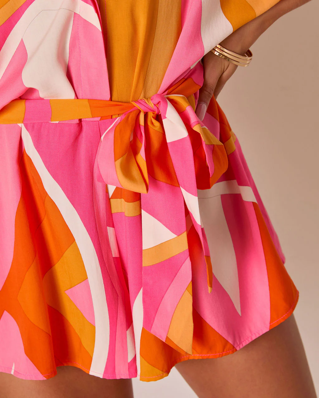Glow Hour Waist Tie Romper - Image 6