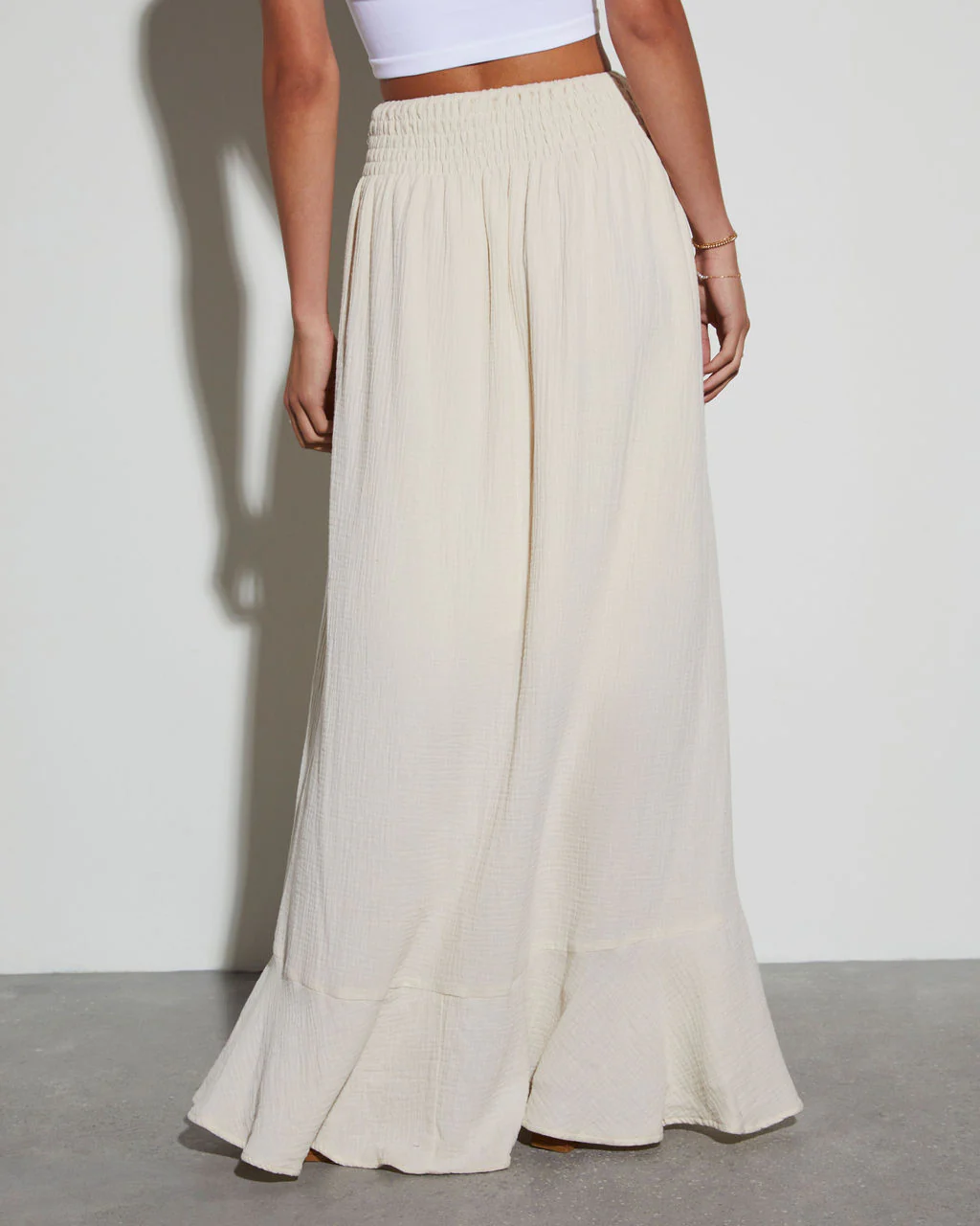 Serves Up Tie Waist Button Down Maxi Skirt - Image 11