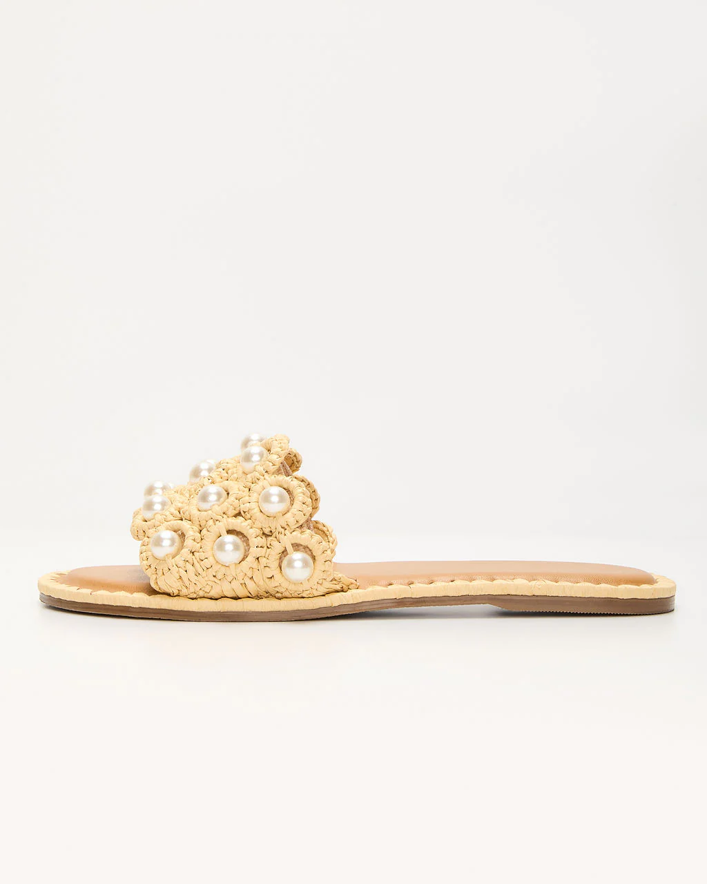 Golden Coastline Crochet Pearl Sandals - Image 2