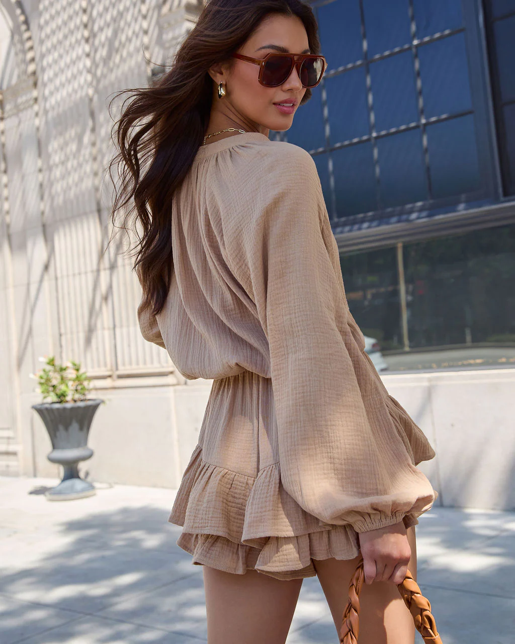 Goldie Skirt Overlay Romper - Image 4