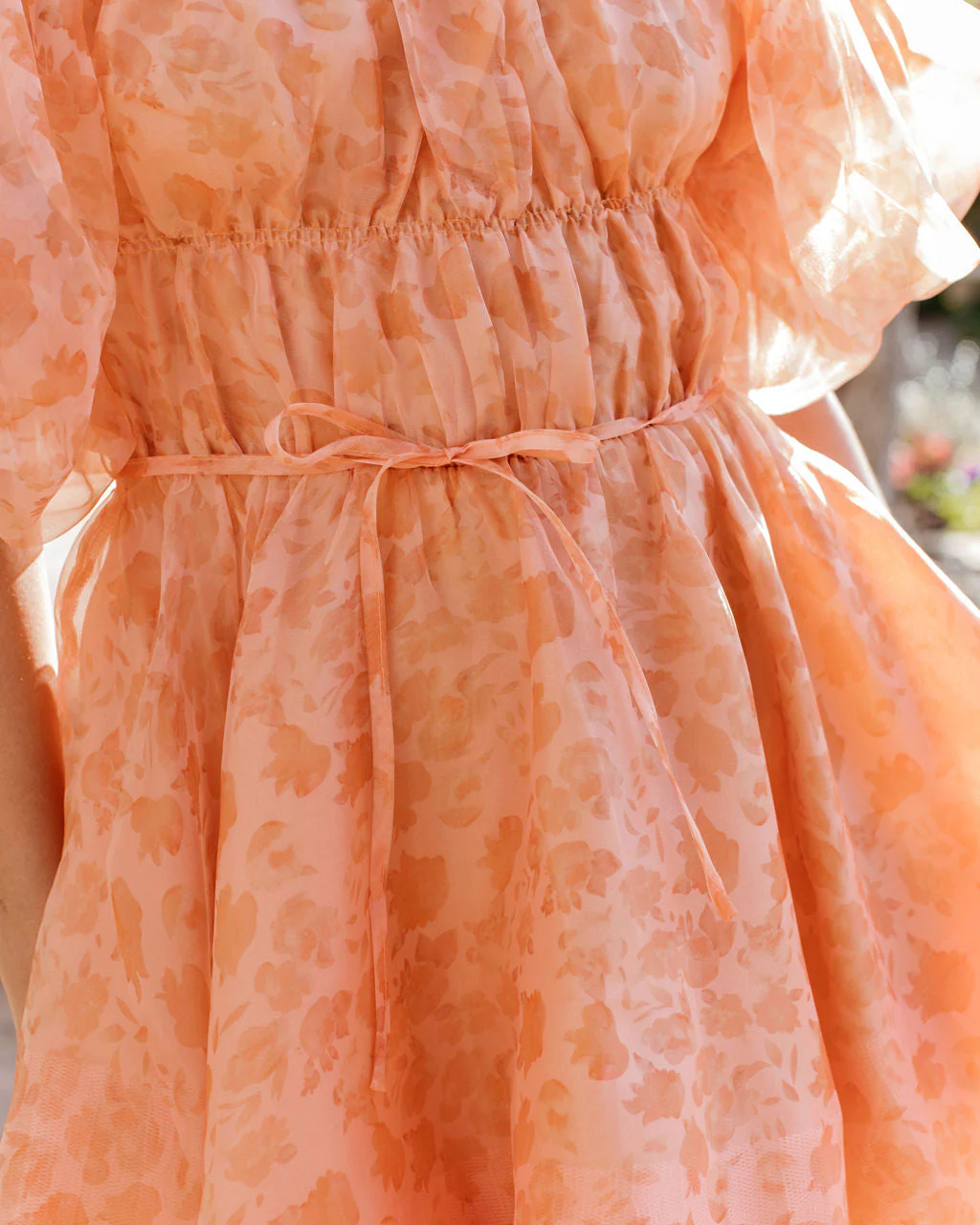 Good Romance Floral Organza Puff Sleeve Mini Dress - Image 2