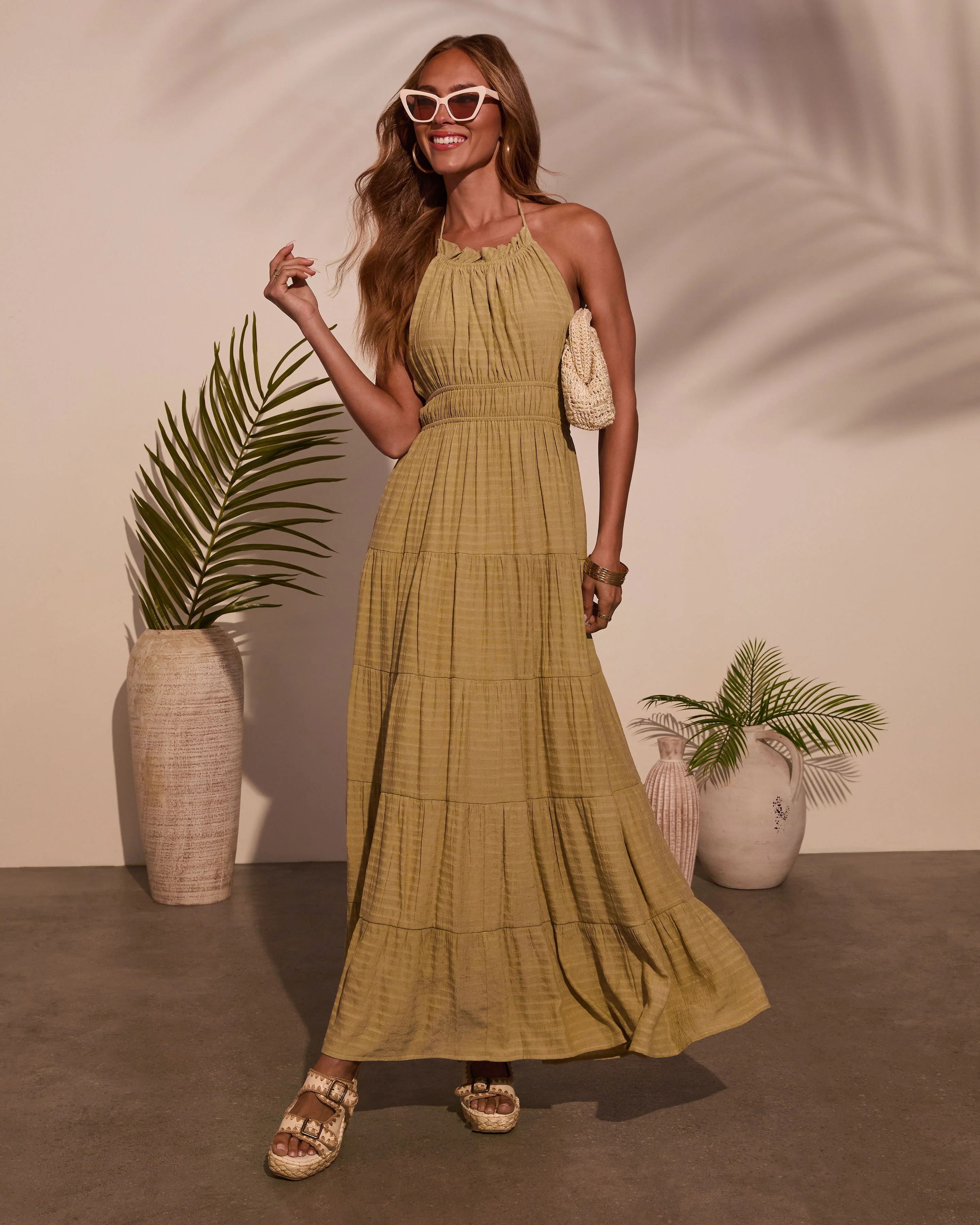 Good Timer Halter A Line Maxi Dress - Image 5