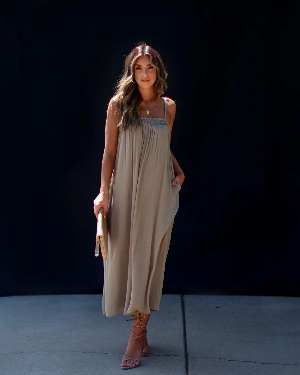 Gracia Everyday Sleeveless Pocketed Midi Dress - Image 5