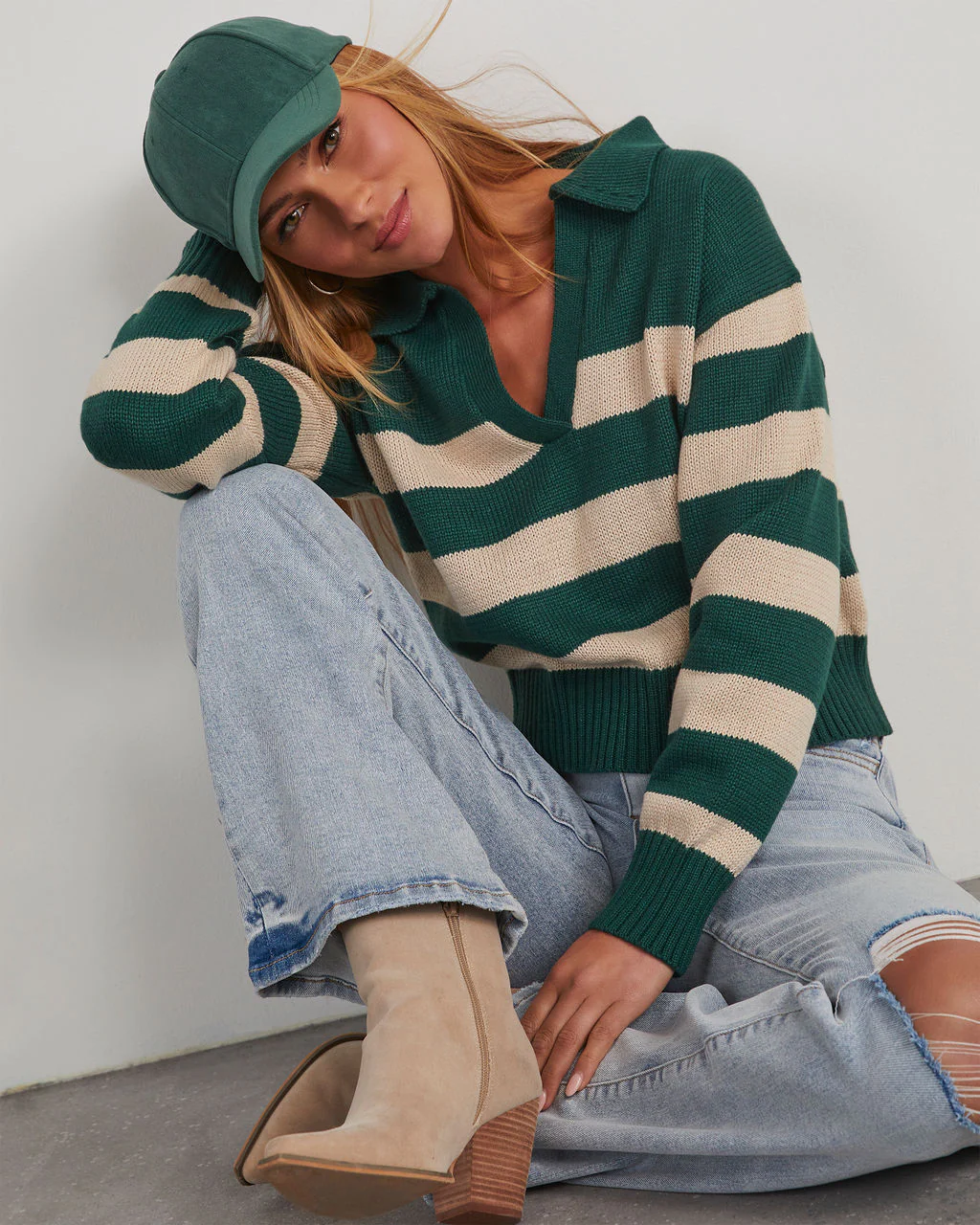 Graham Striped Polo Sweater - Image 13