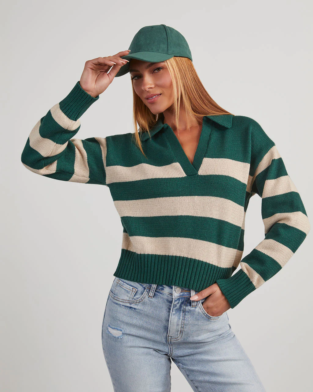 Graham Striped Polo Sweater - Image 17