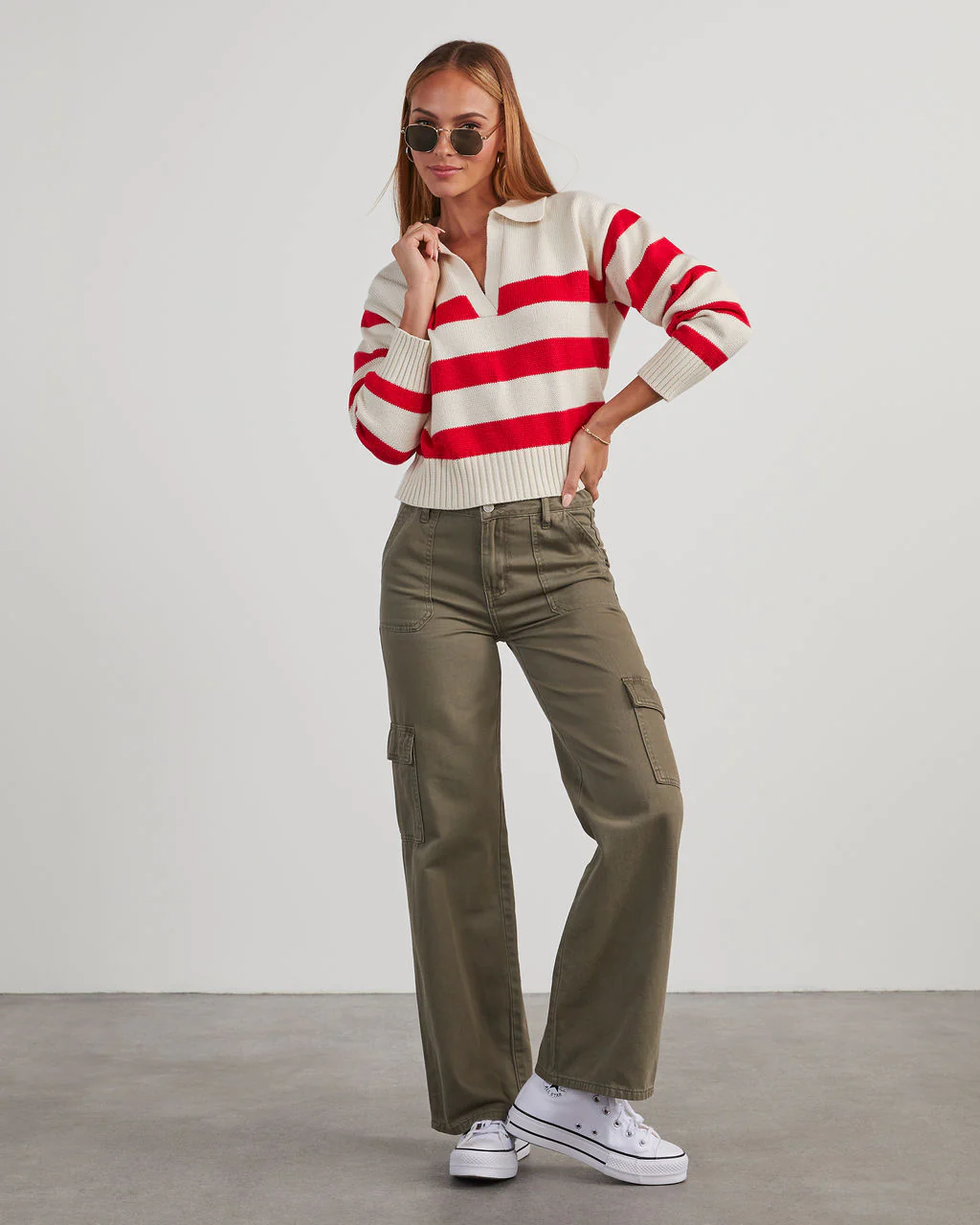 Graham Striped Polo Sweater - Image 2