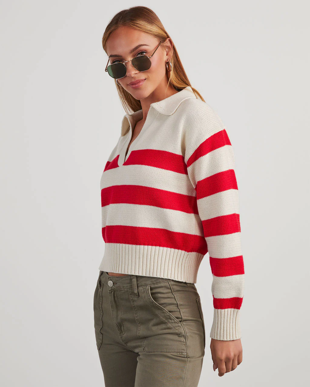 Graham Striped Polo Sweater - Image 3
