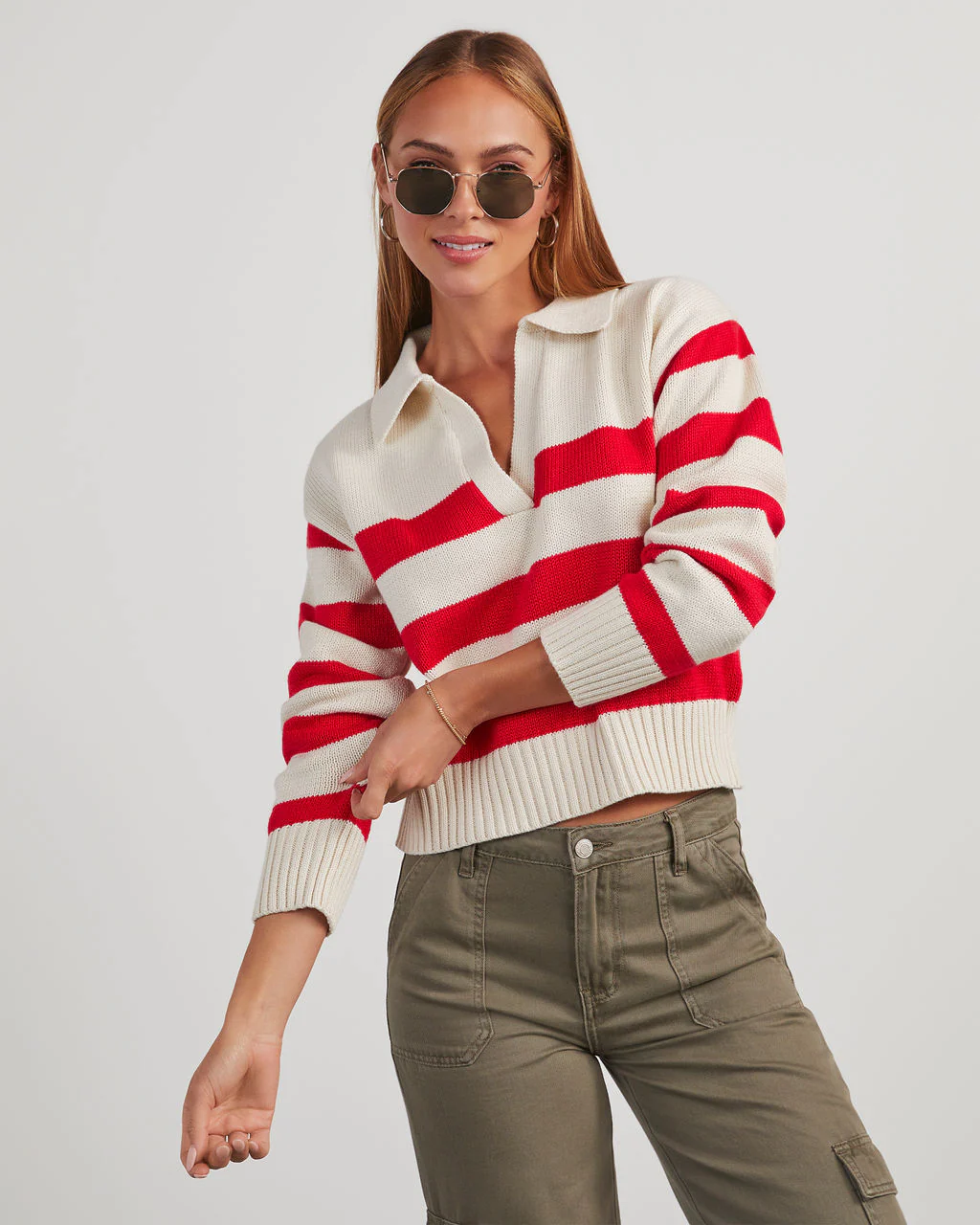Graham Striped Polo Sweater - Image 5