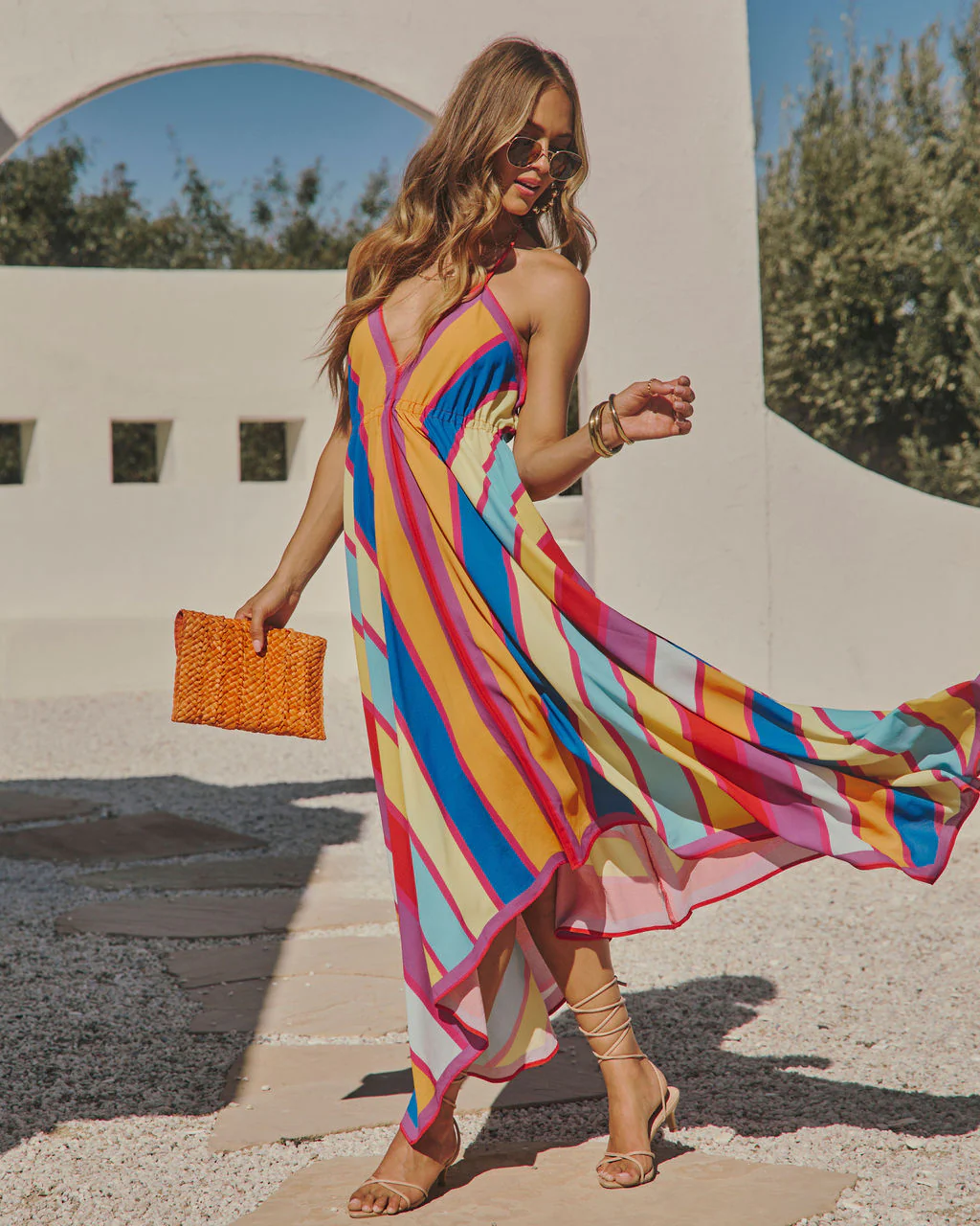 Grasse Border Print Maxi Dress - Image 10