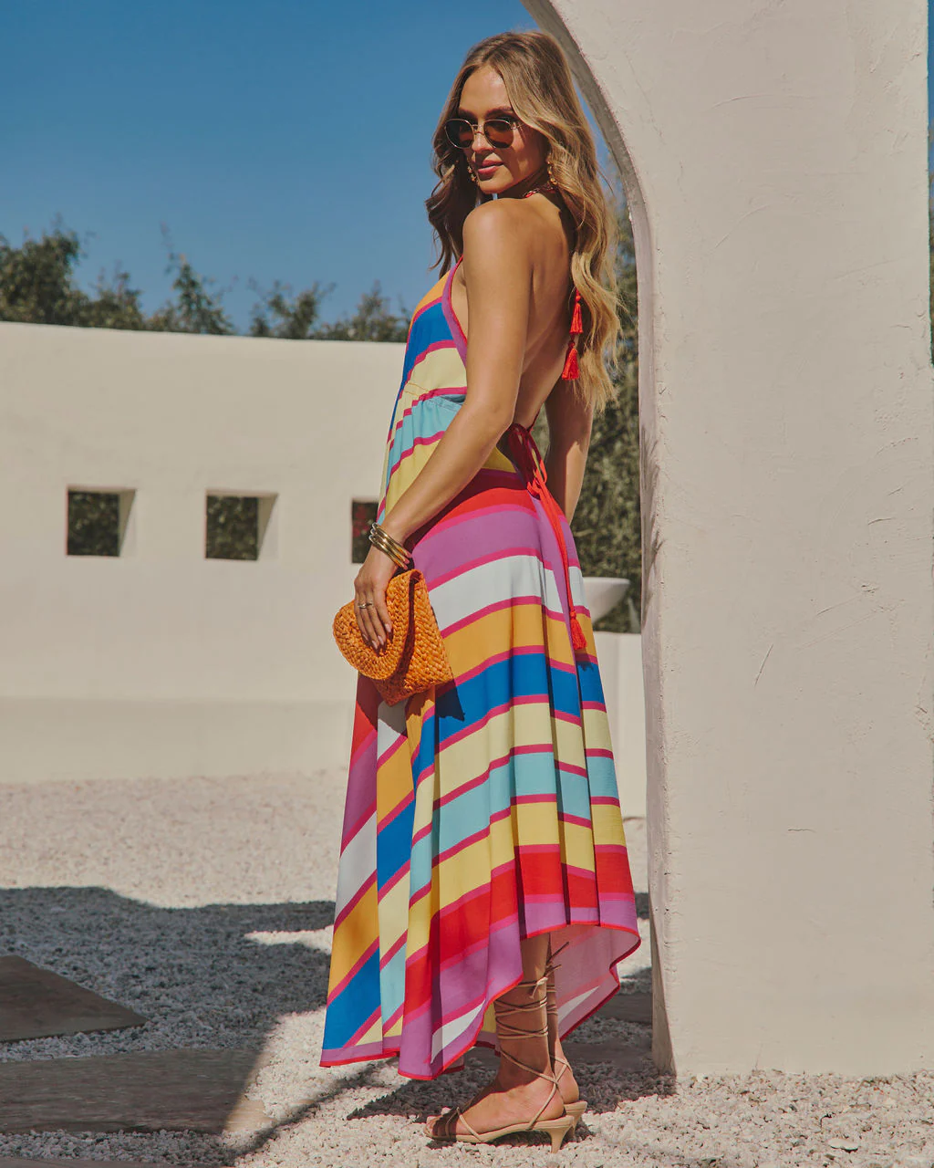 Grasse Border Print Maxi Dress - Image 11