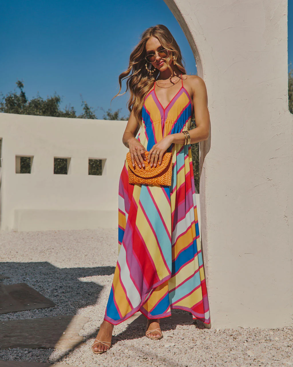 Grasse Border Print Maxi Dress - Image 12