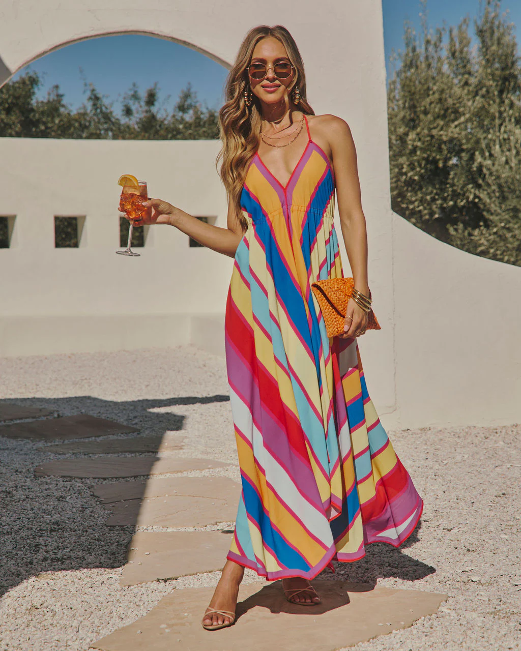 Grasse Border Print Maxi Dress - Image 13