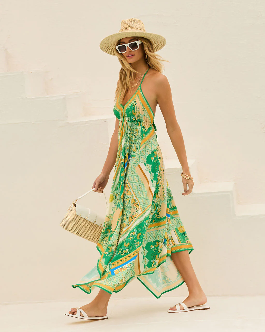 Grasse Border Print Maxi Dress - Image 14