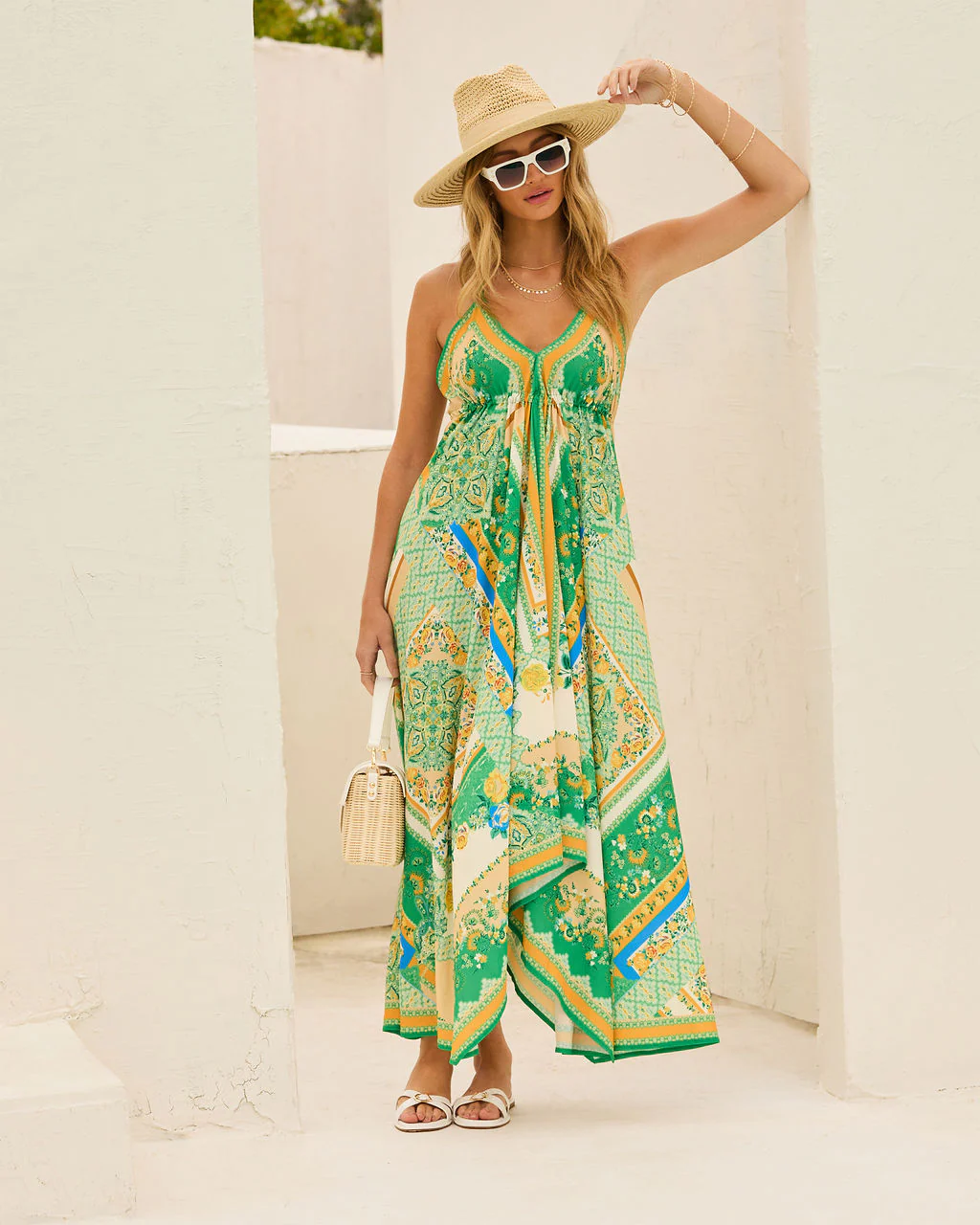 Grasse Border Print Maxi Dress - Image 19