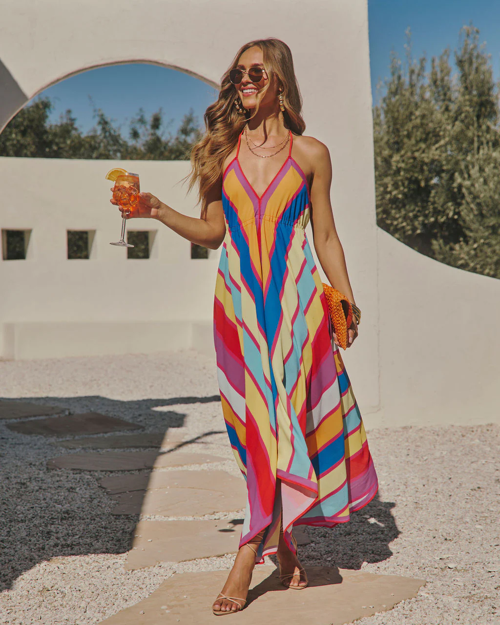 Grasse Border Print Maxi Dress - Image 8