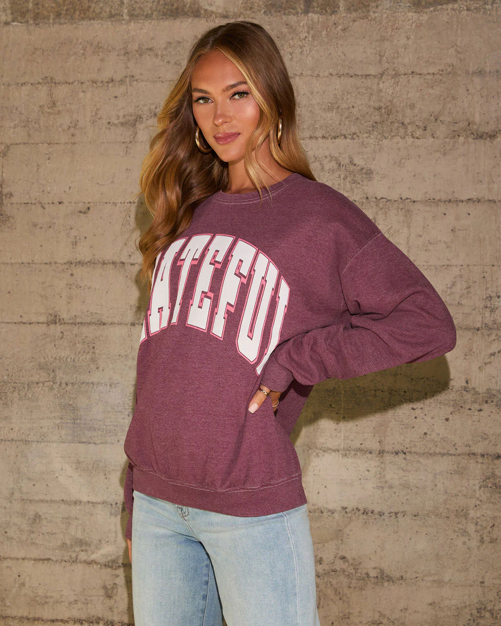 Grateful Relaxed Graphic Sweatshirt - Image 3