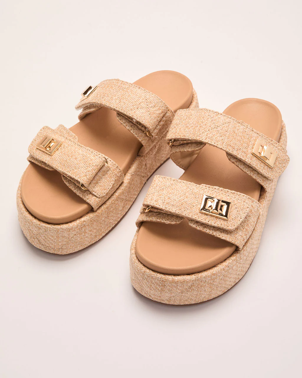 Grazia Raffia Platform Sandals - Image 2