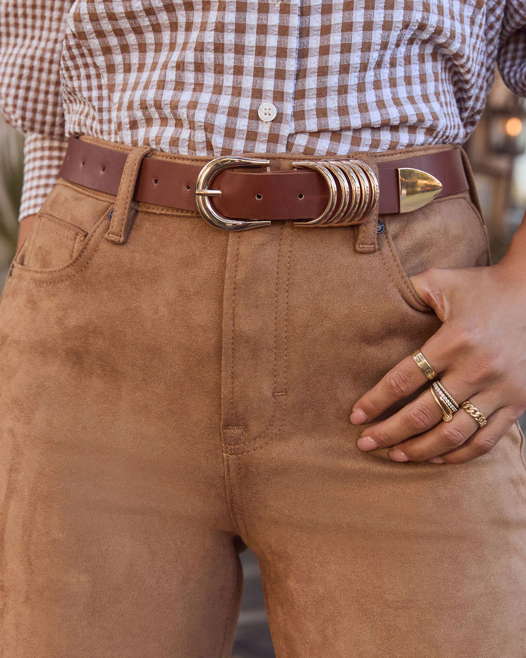 Greer Stacked Buckle Belt - Image 5