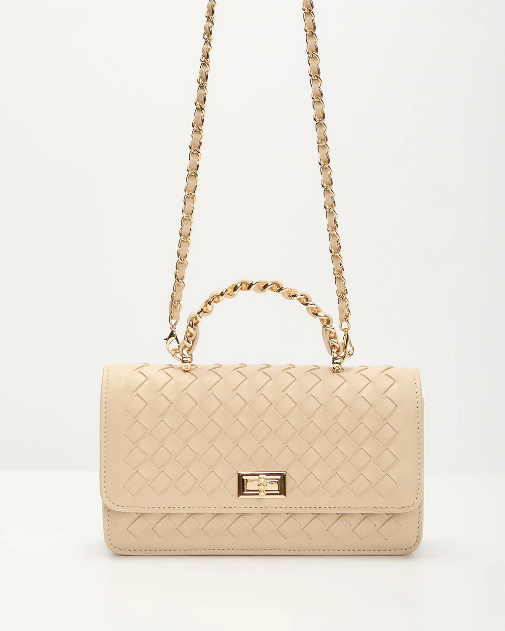 Gretta Woven Leather Crossbody Bag - Image 6