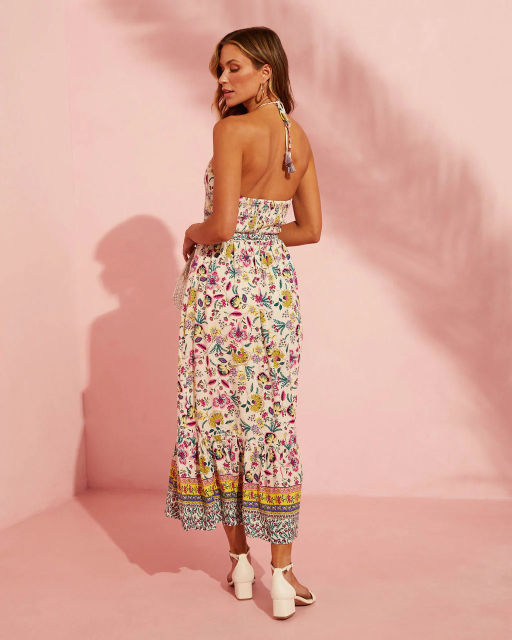 Greyson Halter Floral Maxi Dress - Image 2