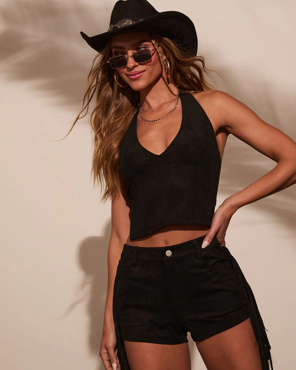 Groove Together Suede Halter Top - Image 5