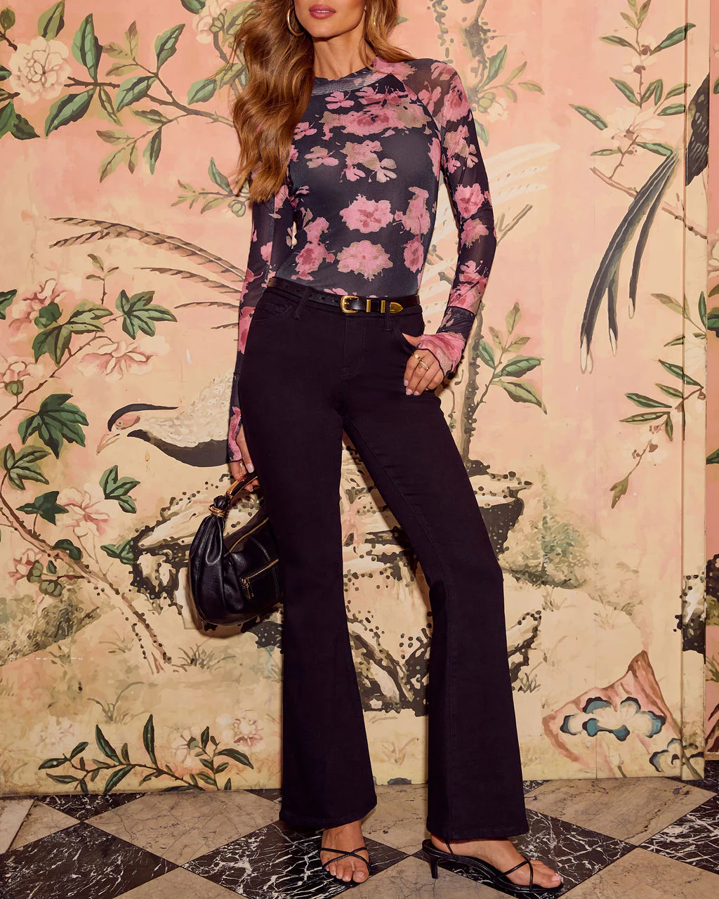 Hadlei Super Stretch Mid Rise Flare Leg Jeans - Image 5