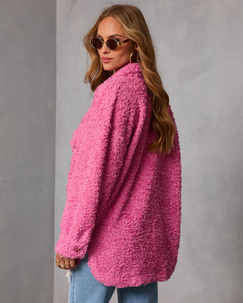 Happy Layer Teddy Shirt Jacket - Image 4