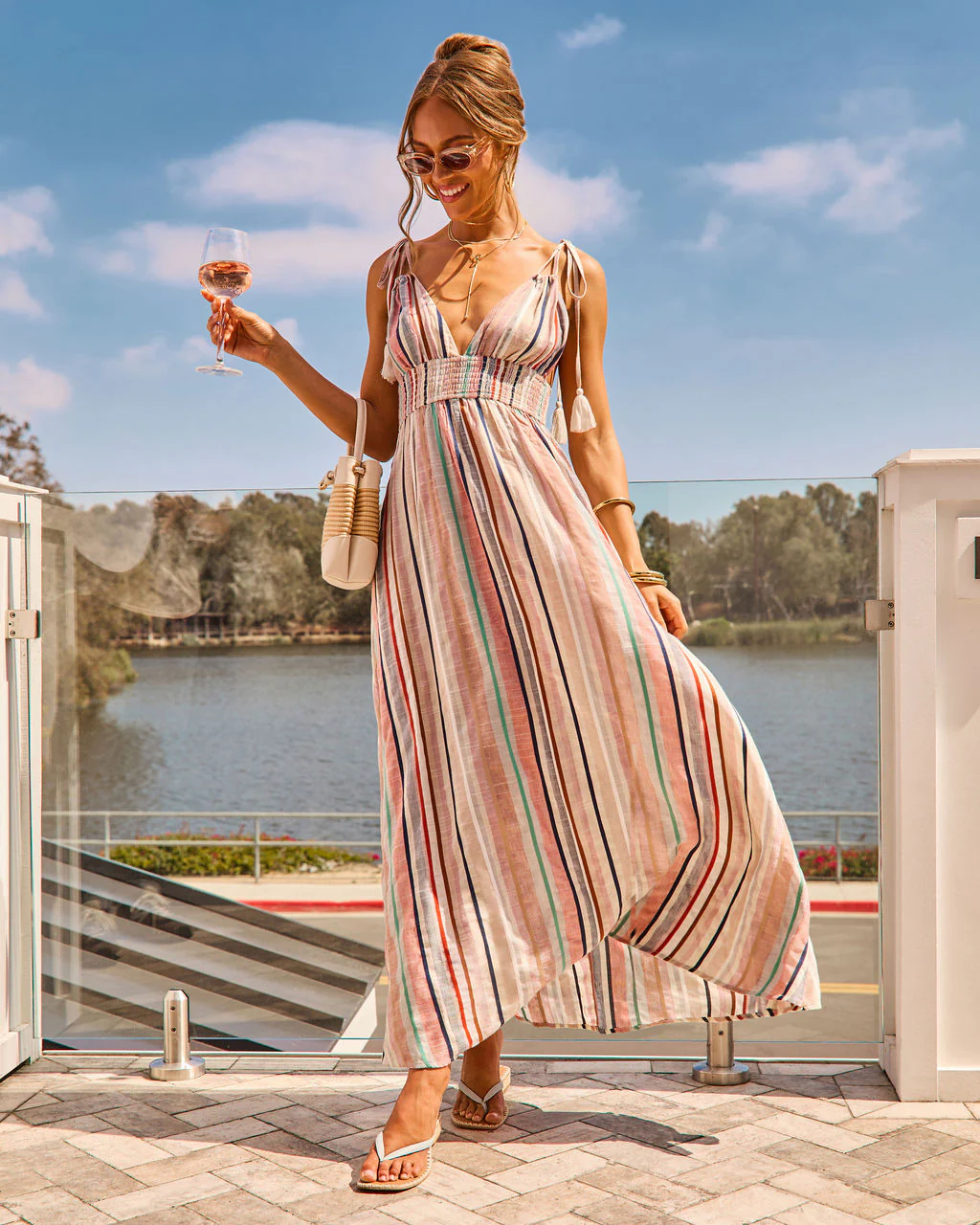 Harbor Keepsake Striped Maxi Dress - Image 5